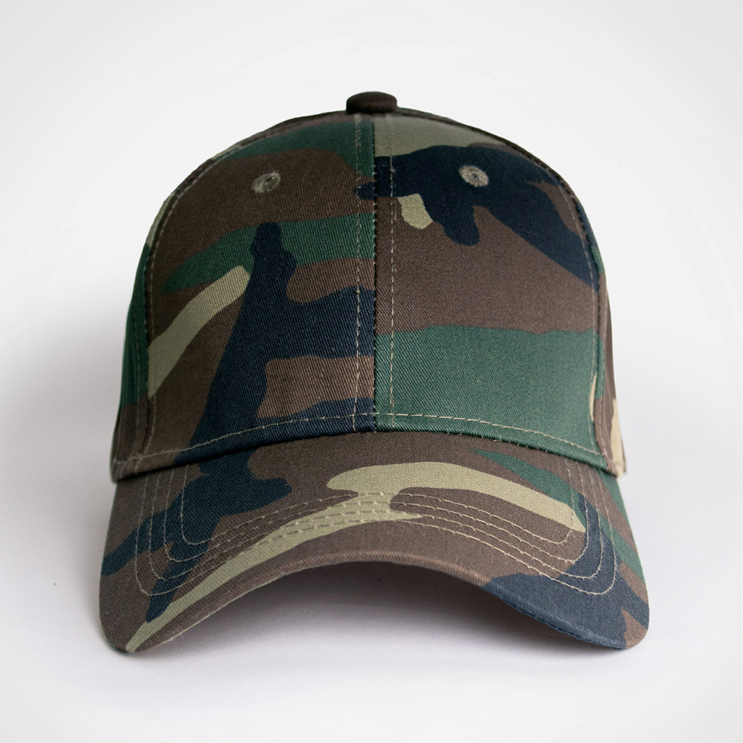 Basic 6 Panel Camo Cap