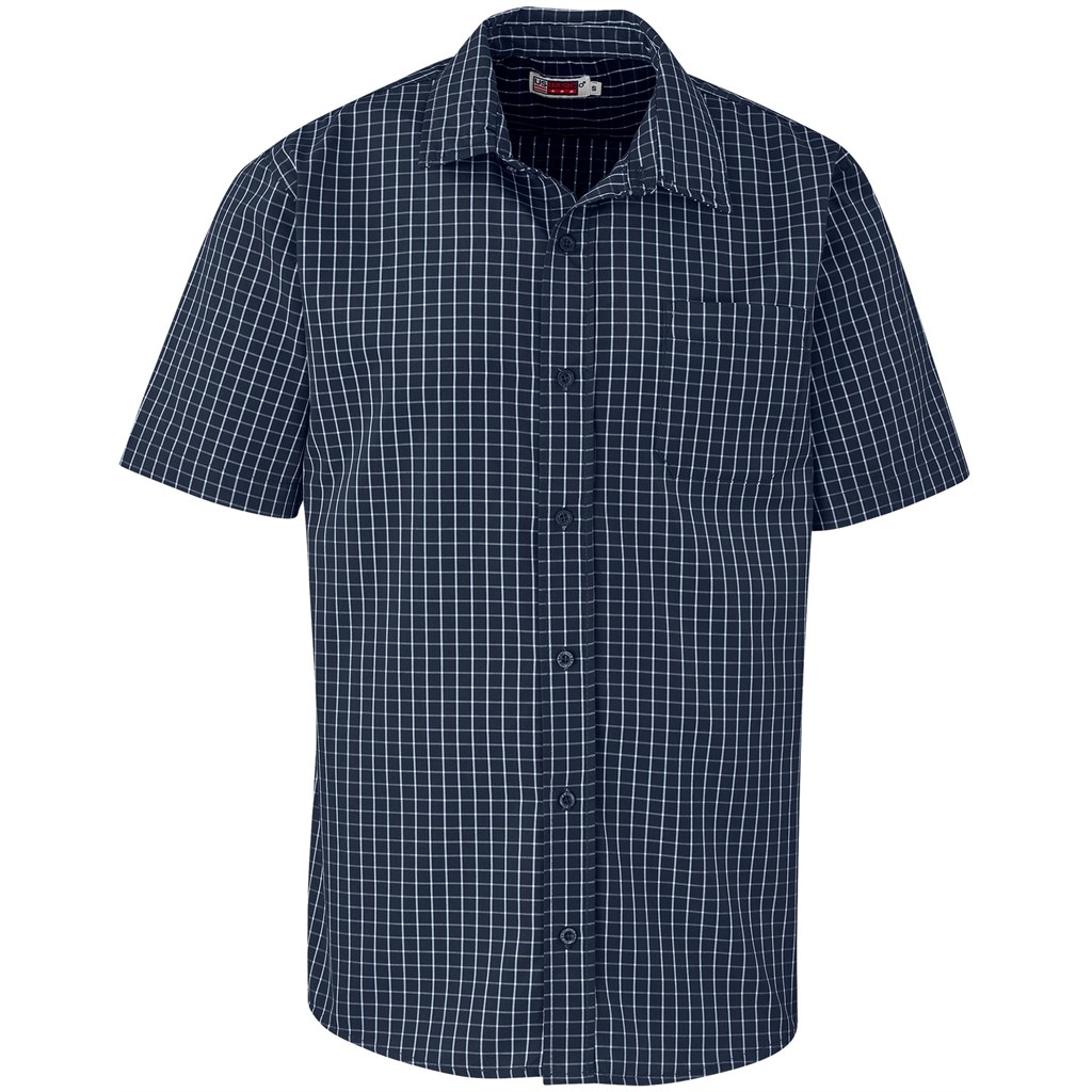 Mens Short Sleeve Aston Shirt - Navy