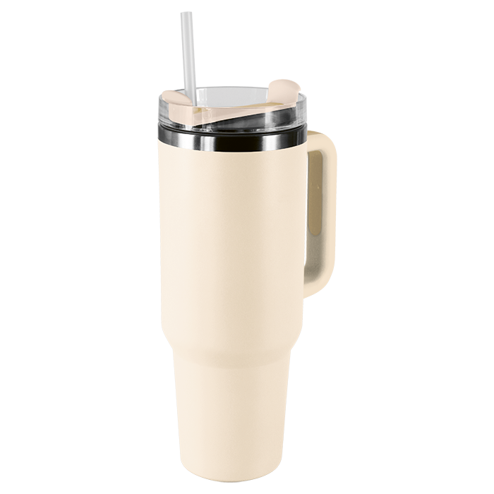 1.2L Double Walled Travel Mug with Straw