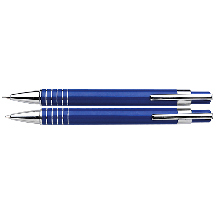 Lacquered Barrel Matching Ballpoint Pen and Clutch Pencil Se