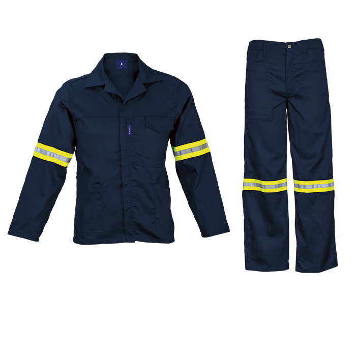 Barron Supreme Poly Cotton Conti Suit with Reflective
