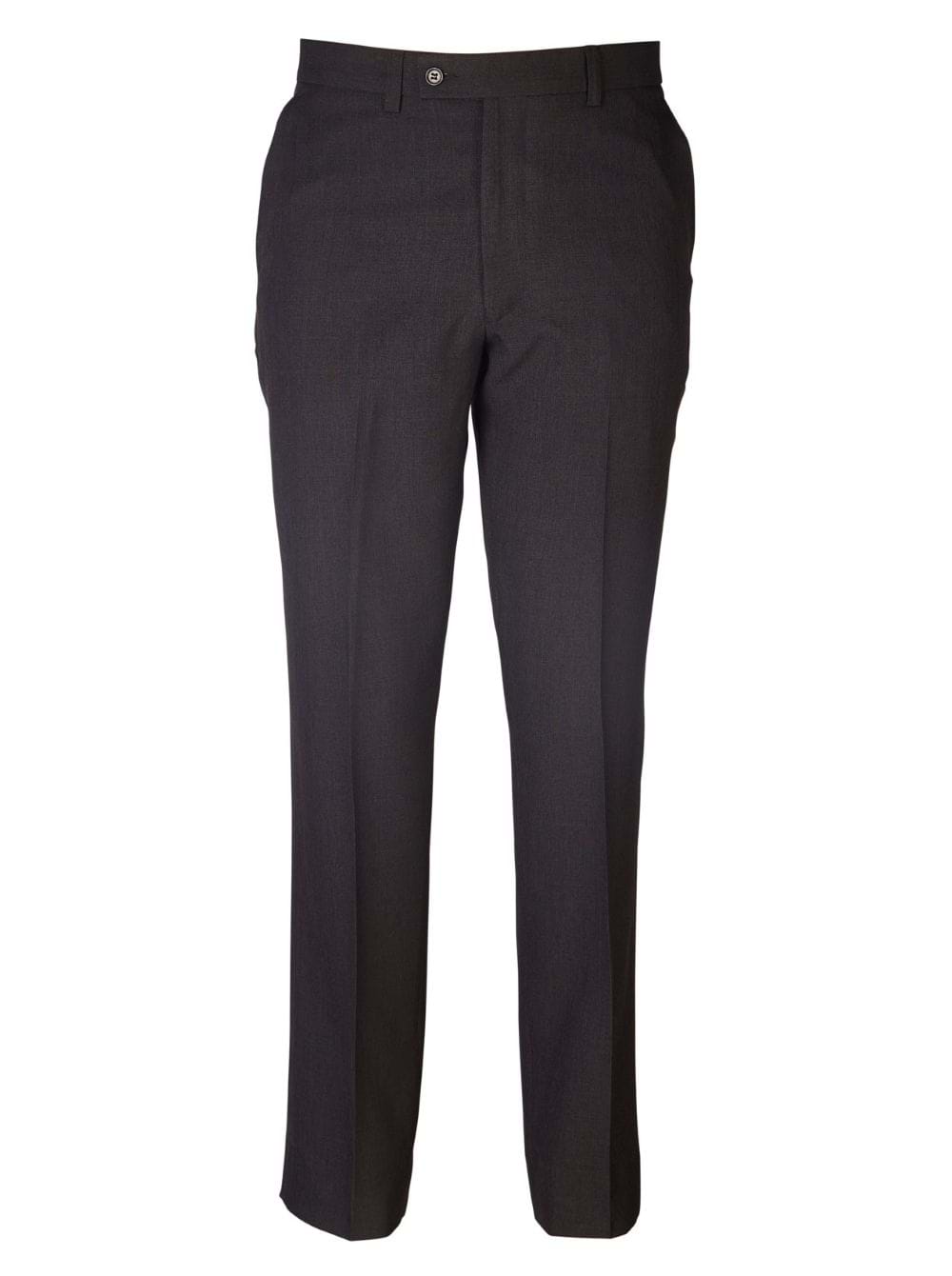 Hugo Trouser Flat front - Cationic Charcoal
